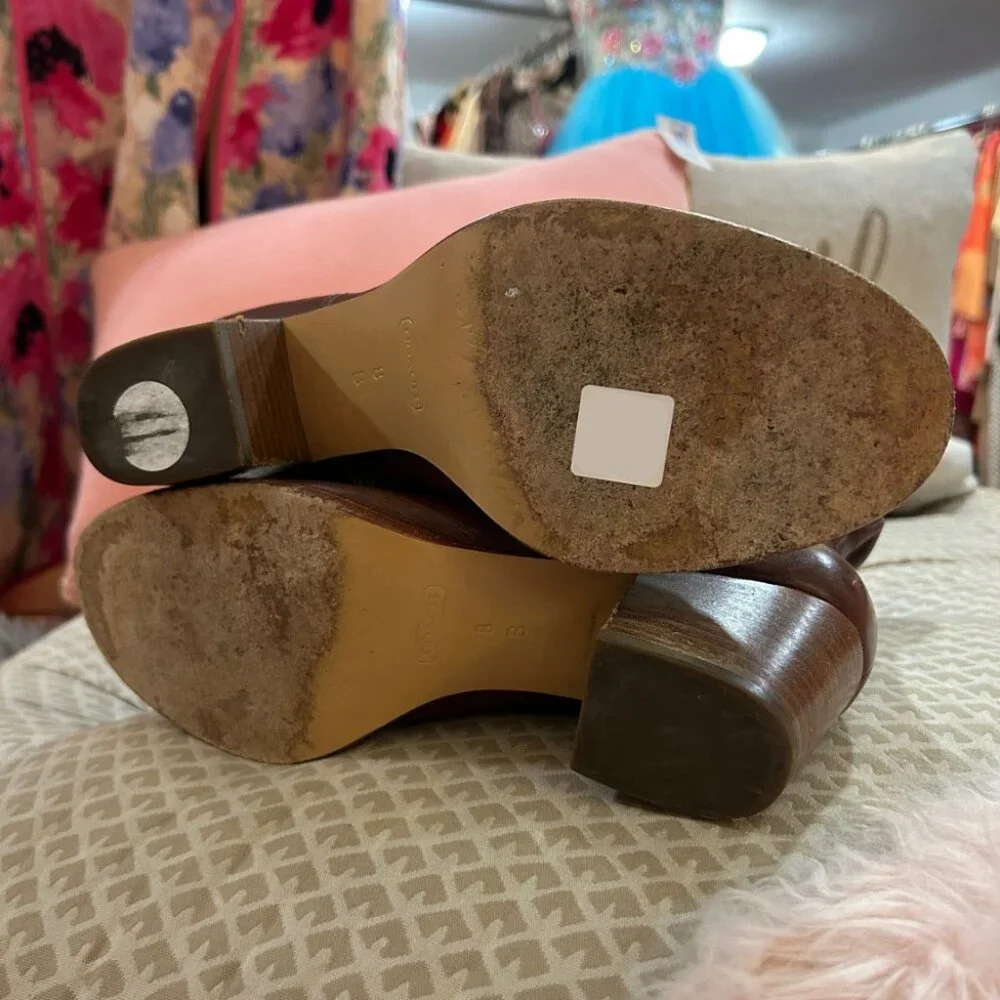 Coach Fayth Leather Riding Boots - Picture 5 of 5